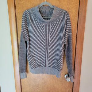 EUC Women's Prana Cowl Neck Cotton Gray Sweater